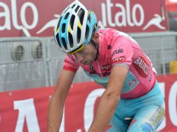 Nibali está en la cima del Giro de Italia, mantiene la 'maglia rosa'. EFE /