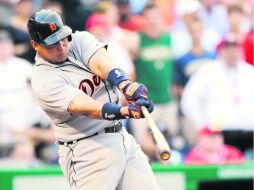 Es la segunda vez que Miguel Cabrera bateó tres cuadrangulares en un mismo partido. AP /