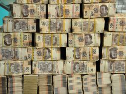 El dinero, al ser contabilizado, suma 8 millones 560 mil 650 pesos. NTX /