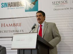 El presidente municipal de Guadalajara, Ramiro Hernández, durante si participación en la instalación de los comités.  /