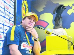 Miguel Herrera dijo en rueda de prensa que si en el partido de ida brillaron los celestes, la vuelta será de su equipo. MEXSPORT /