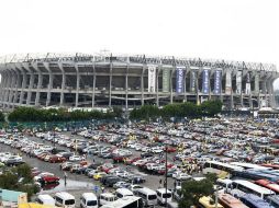 A unas horas de que dé comienzo el encuentro entre América y Cruz Azul el estadio ya luce repleto. NTX /