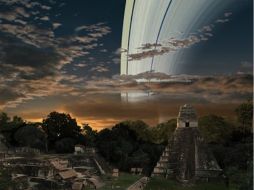 Según el ilustrador, si la Tierra tuviera anillos, resultarían perfectamente visibles desde Guatemala. ESPECIAL /