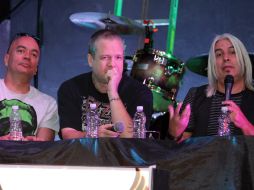 La banda Rostros Ocultos prometió una gran noche de rock. NTX /