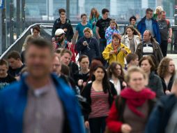 La gente en Berlín soporta el conflicto que se presenta en la ciudad. AFP /