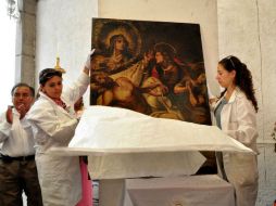 Se trata de la escultura ''El Señor de la caña'' y la pintura ''Ánimas del purgatorio''. ARCHIVO /