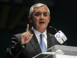 Perez Molina indicó que Guatemala debe formar parte de la nueva era tecnológica. ARCHIVO /