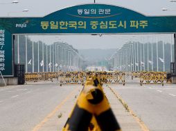 Vista de la frontera en la línea de demarcación fronteriza (LDM) cerca de la Zona Desmilitarizada (ZDM) en Gyeonggi (Corea del Sur). ARCHIVO /