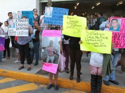 Imagen de una protesta realizada por familiares de los desaparecidos. . ARCHIVO /