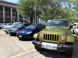 El ex director de la Secretaría de Desarrollo Rural disponía de tres camionetas cuyo costo conjunto supera un millón 900 mil pesos. ARCHIVO /