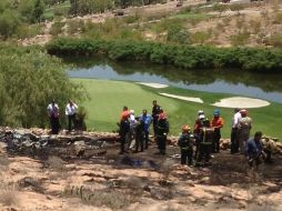 Ayer, un helicóptero Bell 206, se desplomó en el campo de golf La Loma dejando un saldo de cuatro personas fallecidas. ARCHIVO /