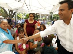 El alcalde Héctor Robles durante el arranque del programa.  /