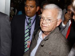 El ex gobernador de Tabasco, Andrés Granier, arriba el martes 10 de junio a México para aclarar la situación financiera del estado. NTX /