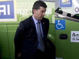 José Manuel de la Torre a la llegada del equipo a Brasil para la Copa Confederaciones. AFP /