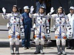 Los astronautas chinos llegan hoy después de partir hace dos días. ARCHIVO /