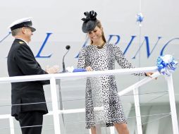 La hoy difunta princesa Diana, fue madrina de la primera versión de esta nave en 1984. EFE /