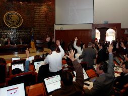 La fracción parlamentaria de Movimiento Ciudadano votó en contra de la propuesta. ARCHIVO /