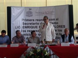 Alcaldes de la región se reúnen con el secretario de Turismo del Estado. ESPECIAL /
