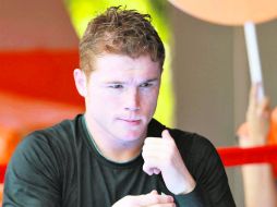 Saúl ''Canelo'' Álvarez confía en la victoria ante ''Money'' Mayweather el 14 de septiembre. MEXSPORT /