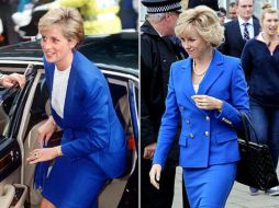 Lady Di (i) y Naomi Watts caracterizada como la princesa (d). ESPECIAL /