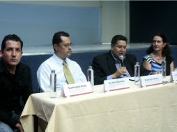 Rueda de prensa donde se presentó la colección ''Hábitat pétreo. Granito, mármol y rocas semipreciosas''.  /