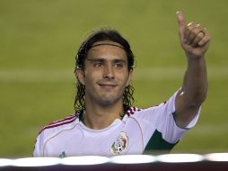 Aldo de Nigris se dice tranquilo en torno a su lesión en la rodilla. MEXSPORT /