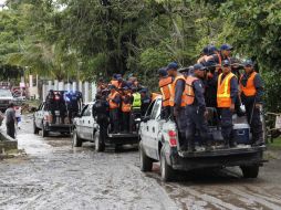 La Segob a través de la CNS mantiene el despliegue de personal en las zonas afectadas. ARCHIVO /