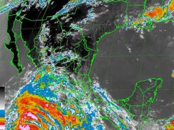 Imagen del Sistema Metereológico Nacional en la que puede apreciarse ''Cosme''. ARCHIVO /