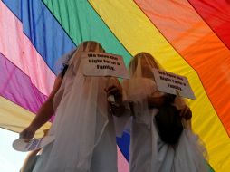 El pasado miércoles en Estados Unidos, se declara inconstitucional la ley que no reconoce al matrimonio homosexual. AFP /