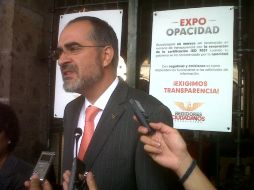 Salvador Caro Cabrera considera que Guadalajara no merece ser reconocida en materia de transparencia.  /