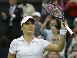 Laura derrota a su rival en apenas una hora y nueve minutos. AFP /