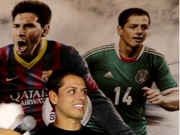 Javier 'Chicharito' Hernández, delantero del Manchester United, se muestra feliz por la nueva noticia. SUN /