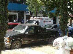 Rosalía Palma sufre un atentado en resulta herida y es trasladada al hospital. Imagen tomada de Twitter de @janeth_a. ESPECIAL /