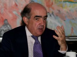 El presidente de la BMV, Luis Téllez Kuenzler pronostica una buena temporada para empresas como Volaris, OMA y Banorte. NTX /