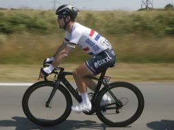 Mark mantiene el tercer sitio de la etapa tras no ser castigado. AP /