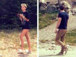 Miley se dio un tiempo en su agenda de promoción de su nuevo disco para visitar a Liam en Alberta, Canadá. ESPECIAL /