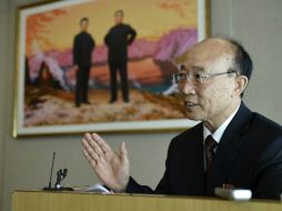 El embajador norcoreano ante la ONU, So Se Pyong, declara la disposición de Norcorea por negociar. EFE /