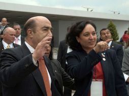 Murillo Karam y Leonhart reiteran que es fundamental la asociación estratégica entre ambas naciones. NTX /