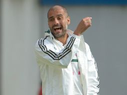 Pep Guardiola exige a sus jugadores a pesar de los marcadores abultados. AFP /
