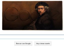 El rostro de su autorretrato fechado en 1659, ilumina un doodle penumbrista. ESPECIAL /