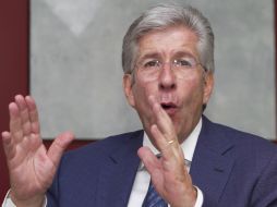 Gerardo Ruíz Esparza asegura que grandes empresas del mundo analizan la situación del AICM. NTX /