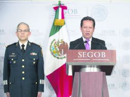 Eduardo Sánchez, subsecretario de Normatividad y Medios de la Segob, detalló el operativo en el que fue detenido Treviño Morales. NTX /
