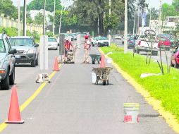 Vecinos y comerciantes de la Avenida Santa Margarita se oponen a la construcción de la ciclovía,pues dicen que afectará sus actividades EL INFORMADOR /