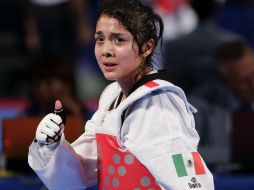 Diana Lara no logra conseguir la tercera medalla de México en este Mundial al ser derrotada por Ana Zaninovic. EFE /
