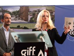 La directora del GIFF, Sara Hoch, explica que el proyecto es el resultado de una suma de voluntades por parte del gobierno estatal. NTX /