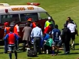 Imagen de la atención medica al jugador del Sporting Cristal. ESPECIAL /