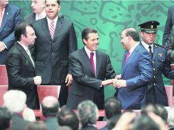 Enrique Peña Nieto, durante la reunión con gobernadores para la firma del Programa de Formalización del Empleo 2013. NTX /