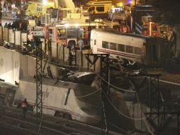 El tren, que hacía la ruta entre Madrid y la localidad de Ferrol llevaba a bordo a 238 pasajeros. EFE /