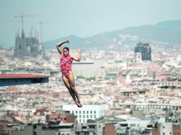 Alejandra Orozco, espera mejorar para sus próximas competencias internacionales gracias a las vivencias adquiridas en Barcelona. AP /