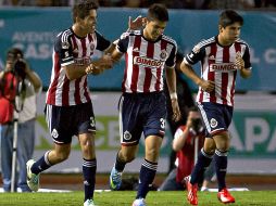 Zaldívar (centro) rescata un punto para el Rebaño con un gol oportuno ante Chiapas. MEXSPORT /